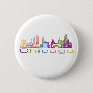 Badge Rond 5 Cm Hoodie de Chicago City
