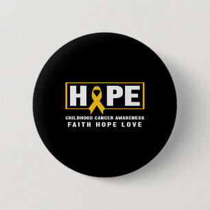 Badge Rond 5 Cm Hope Childhood Cancer - Children Cancer Awards