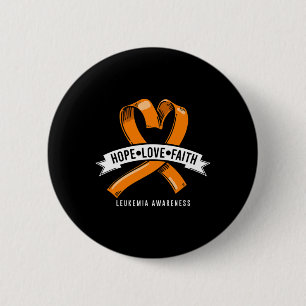 Badge Rond 5 Cm Hope Faith Loth Leukemia Sensibilisation au cancer
