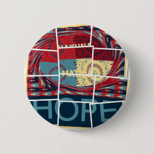 Badge Rond 5 Cm Hope Hakuna Matata