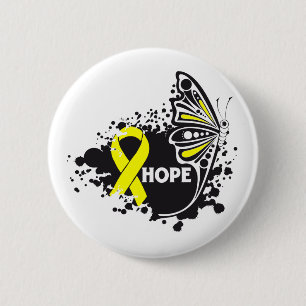 Badge Rond 5 Cm Hope Suicide Prevention Butfly