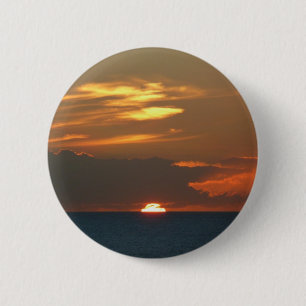 Badge Rond 5 Cm Horizon Coucher de soleil Colorful Seascape Photog