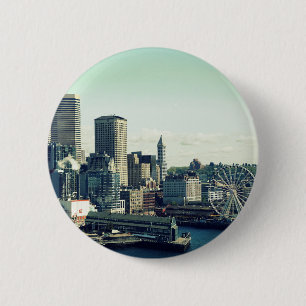 Badge Rond 5 Cm Horizon de Seattle