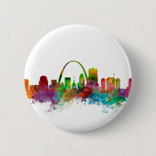 Badge Rond 5 Cm Horizon de St Louis Missouri