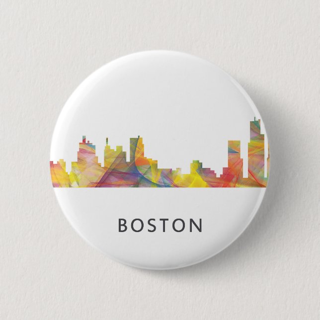BADGE ROND 5 CM HORIZON WB1- DE MASSACHUSETTS DE BOSTON (Devant)