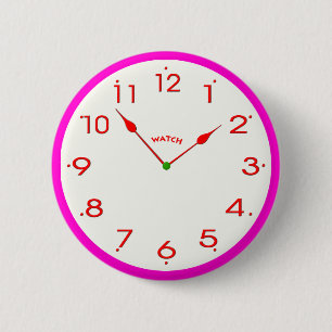 Badge Rond 5 Cm horloge face_02