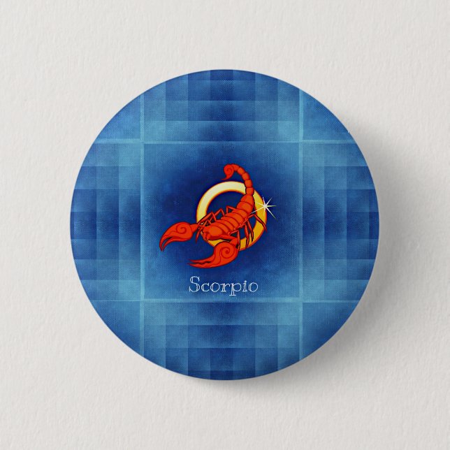 Badge Rond 5 Cm horoscope de scorpio (Devant)