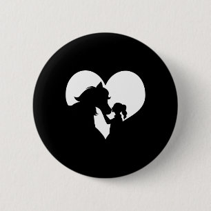Badge Rond 5 Cm Horse Girl Horse Lovers Horseback équitation Cowgi