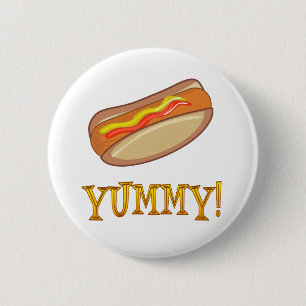 Badge Rond 5 Cm Hot-dog