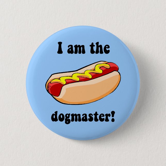 Badge Rond 5 Cm Hot dog drôle (Devant)