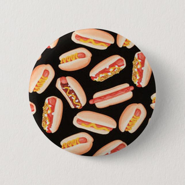 Badge Rond 5 Cm Hot-dogs (Devant)