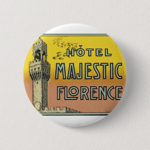 Badge Rond 5 Cm Hôtel Majestic Florence
