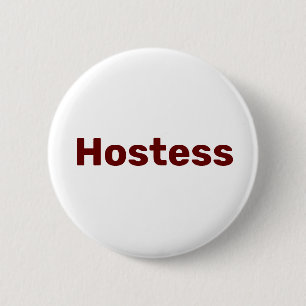 Badge Rond 5 Cm Hôtesse Fête de mariage minimaliste Mariages