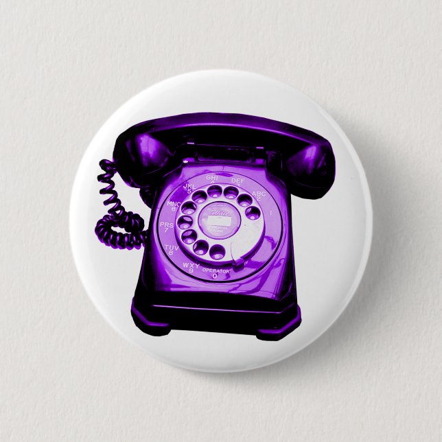 Badge Rond 5 Cm Hotline Purple (Devant)
