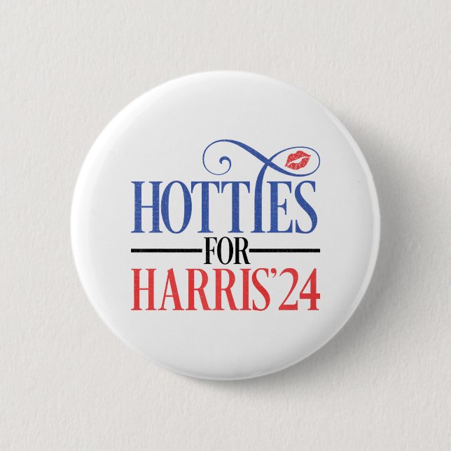 Badge Rond 5 Cm Hotties For Harris 2024 (Devant)
