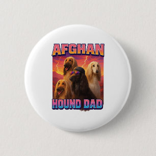 Badge Rond 5 Cm Hound afghan