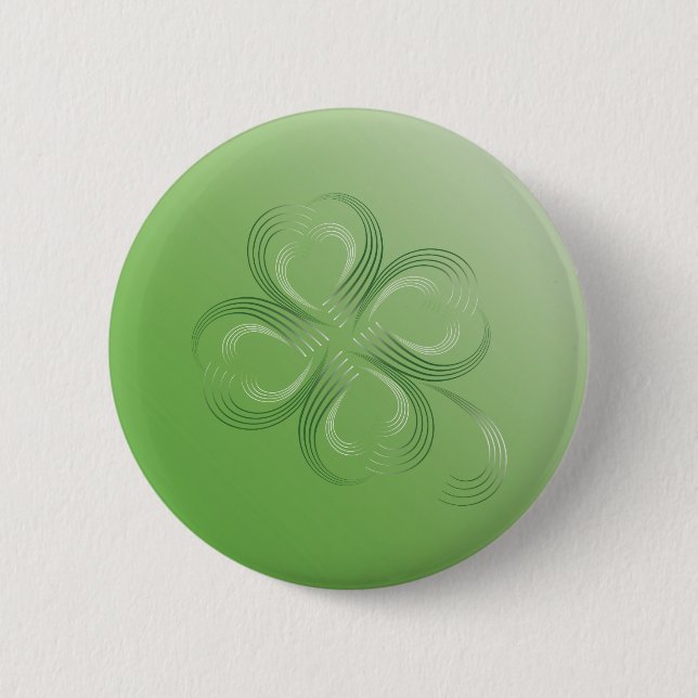 Badge Rond 5 Cm Housse à quatre feuilles (Devant)