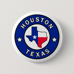 Badge Rond 5 Cm Houston Texas