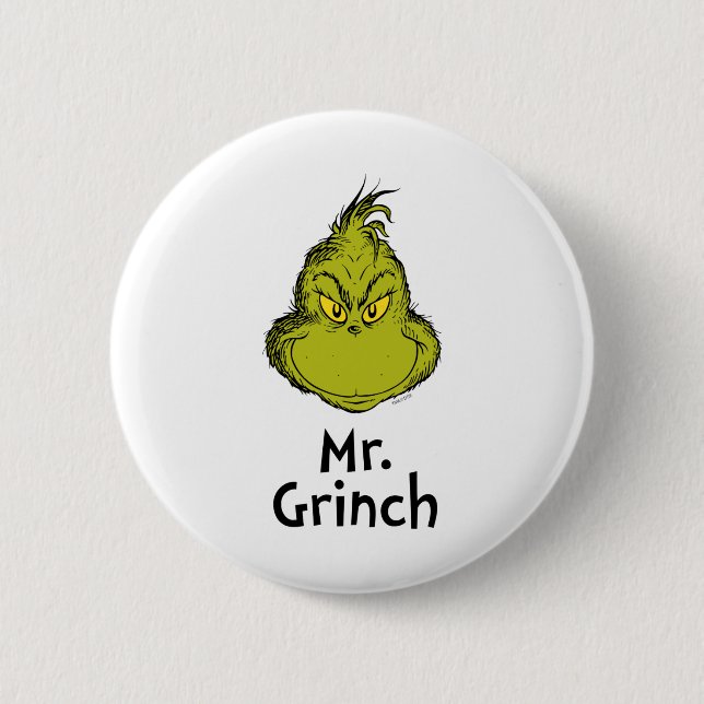 Badge Rond 5 Cm How Stole Christmas Mr  (Devant)
