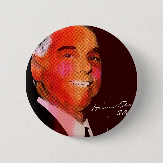Badge Rond 5 Cm Howard_Dean_Pop (Devant)