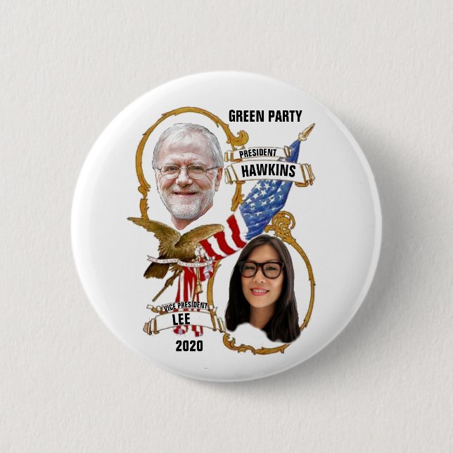 Badge Rond 5 Cm Howie Hawkins / Jia Lee 2020 (Devant)