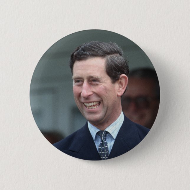 Badge Rond 5 Cm HRH Le Prince de Galles (Devant)