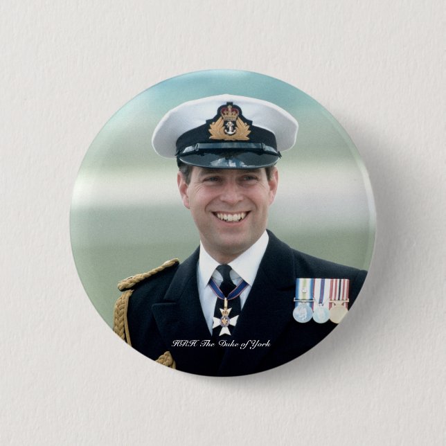 Badge Rond 5 Cm HRH Prince Andrew (Devant)