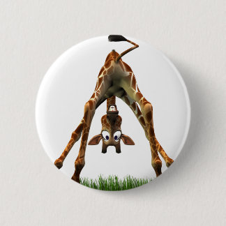 Badge Rond 5 Cm Huez ! Dit la girafe d'Olympia