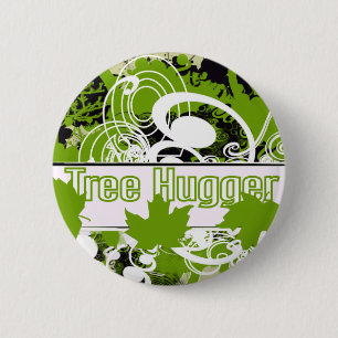 Badge Rond 5 Cm Hugger d'arbre