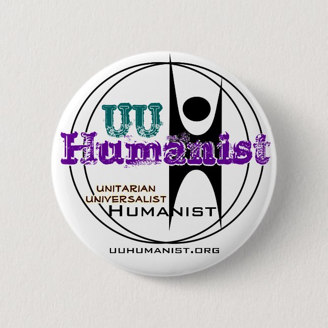 Badge Rond 5 Cm Humaniste universaliste (UU) unitarien (Devant)
