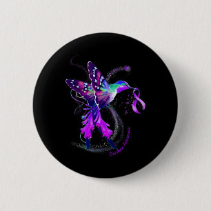 Badge Rond 5 Cm Hummingbird Tenir la sensibilisation à la surdose