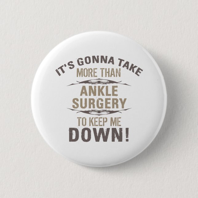 Badge Rond 5 Cm Humour de chirurgie Ankle (Devant)