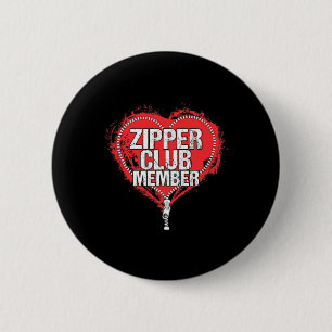 Badge Rond 5 Cm Humour de chirurgie cardiaque Funny Zipper Club Me
