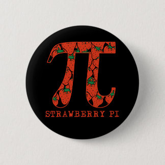 Badge Rond 5 Cm Humour de l'humour pi de maths de la fraise pi