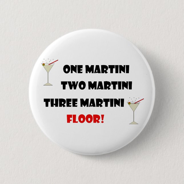 BADGE ROND 5 CM HUMOUR DE MARTINI (Devant)