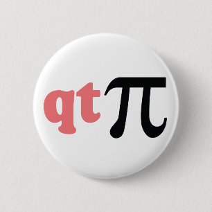 Badge Rond 5 Cm Humour de maths - pièce en t mignonne pi