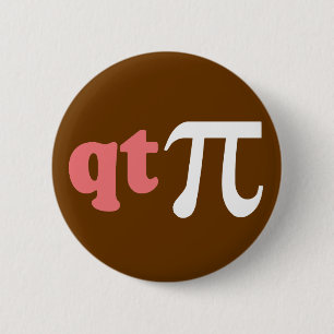 Badge Rond 5 Cm Humour de maths - pièce en t mignonne pi