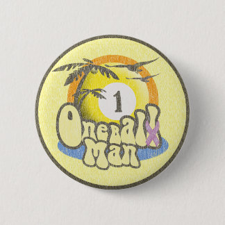 Badge Rond 5 Cm Humour de survivant de cancer du testicule