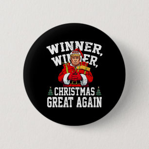 Badge Rond 5 Cm Humour Drôle Trump gagnant Noël Grand Ag