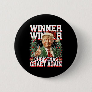 Badge Rond 5 Cm Humour Drôle Trump gagnant Noël Grand Ag
