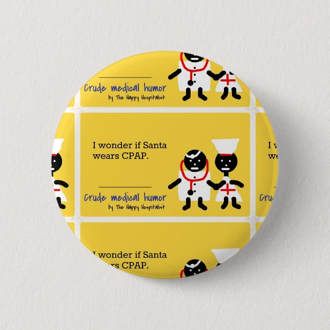 Badge Rond 5 Cm Humour Médicale (Devant)