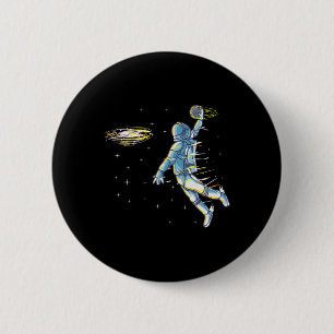 Badge Rond 5 Cm Humour sportif Sketll Space Astronaute Slam Dunk J