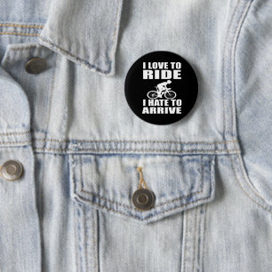 Badge Rond 5 Cm Humour VTT - Citation de cyclisme - Cyclisme drôle