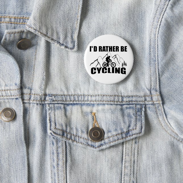 Badge Rond 5 Cm Humour VTT - Cyclisme Drôle (En situation)