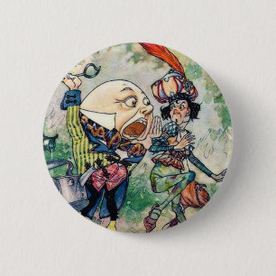 Badge Rond 5 Cm Humpty Dumpty au pays des merveilles