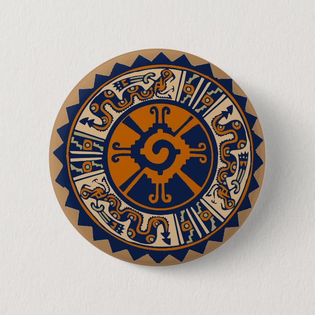Badge Rond 5 Cm Hunab Ku maya (Devant)