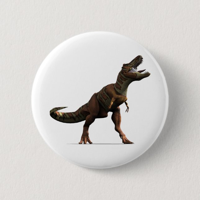 Badge Rond 5 Cm Hurlement de T-rex (Devant)
