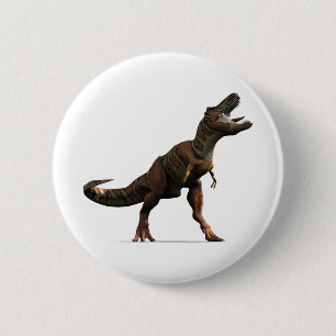 Badge Rond 5 Cm Hurlement de T-rex