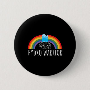 Badge Rond 5 Cm Hydro Warrior Hydrocéphalie Sensibilisation Cervea