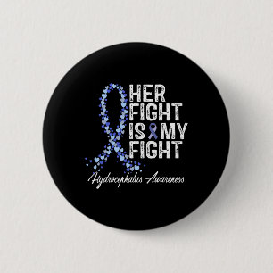 Badge Rond 5 Cm Hydrocéphalie Conscience Son Combat Est Mon Combat